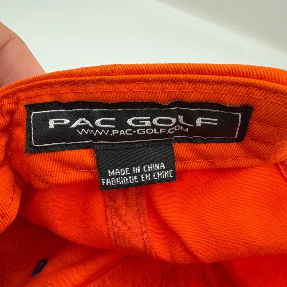 Pac Golf Clemson Tigers Hat Unisex OSFA Orange Excellent Embroidered Dad Cap